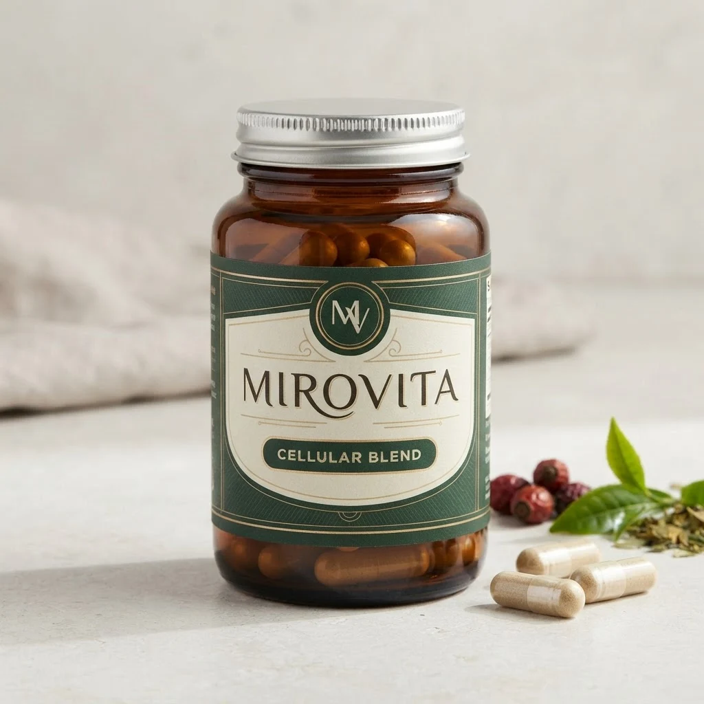 MiroVita Cellular Blend supplement bottle with essential nutrients